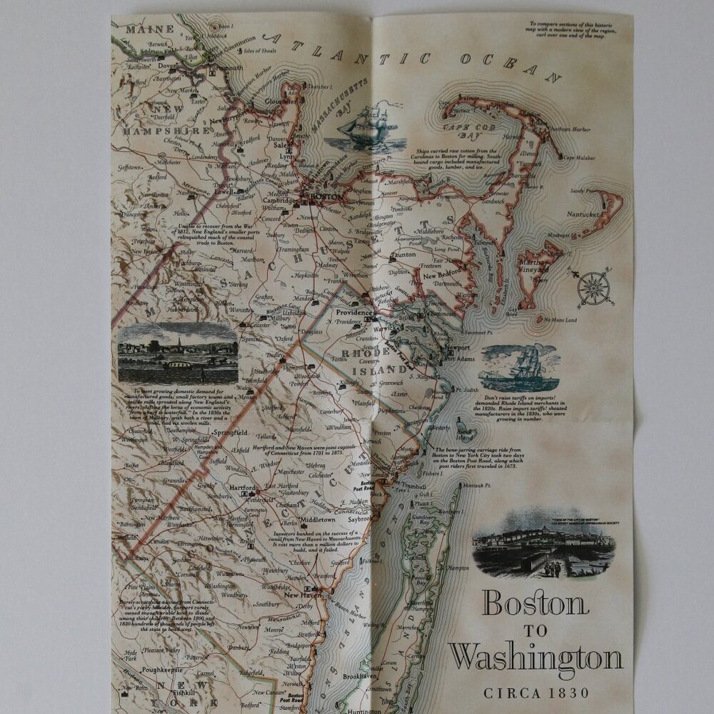 National Geographic "Boston to Washington Circa 1830' /'Megapolis'